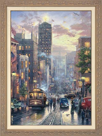 San Francisco, Powell Street, by Thomas Kinkade