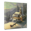Sunday Evening Sleigh Ride - 14&#34; x 14&#34; Gallery Wrapped Canvas