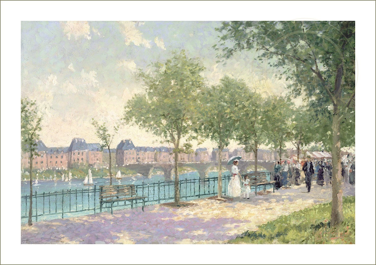 Sunday Stroll, by Robert Girrard (Thomas Kinkade)
