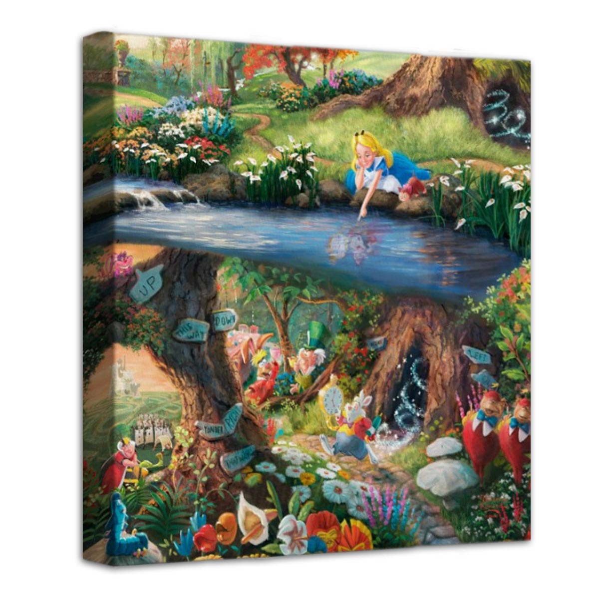 Alice in Wonderland – 14&#34; x 14&#34; Gallery Wrapped Canvas
