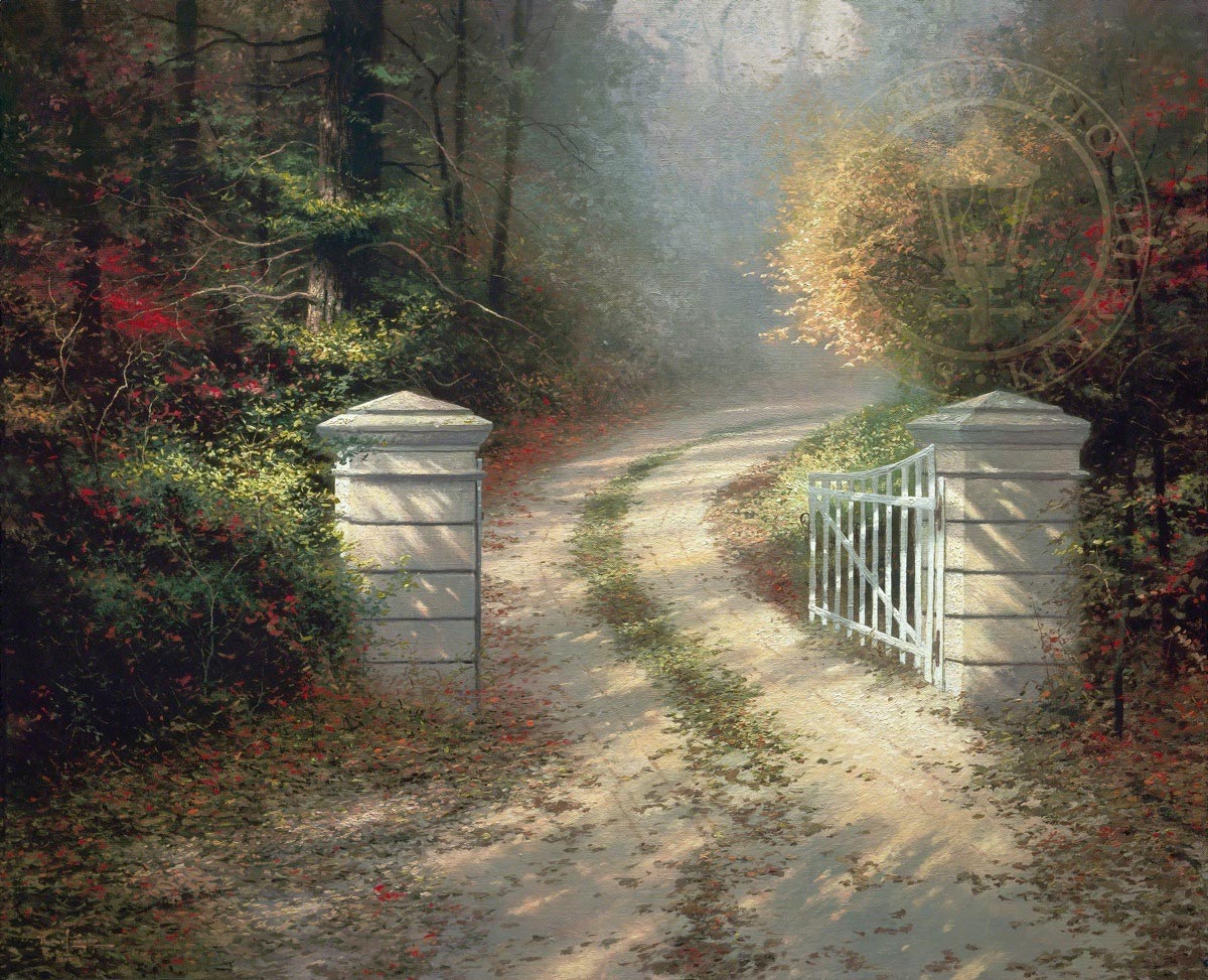thomas kinkade the autumn gate