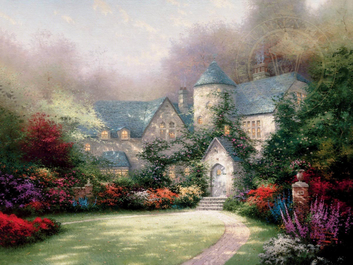 thomas kinkade beyond autumn gate