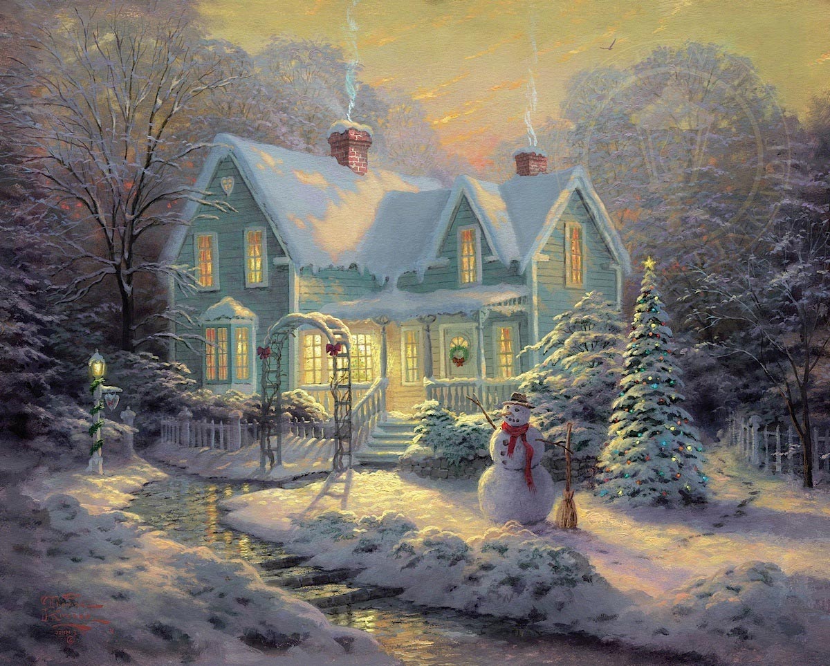 thomas kinkade blessings of christmas