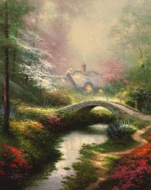 thomas kinkade brookside hideaway