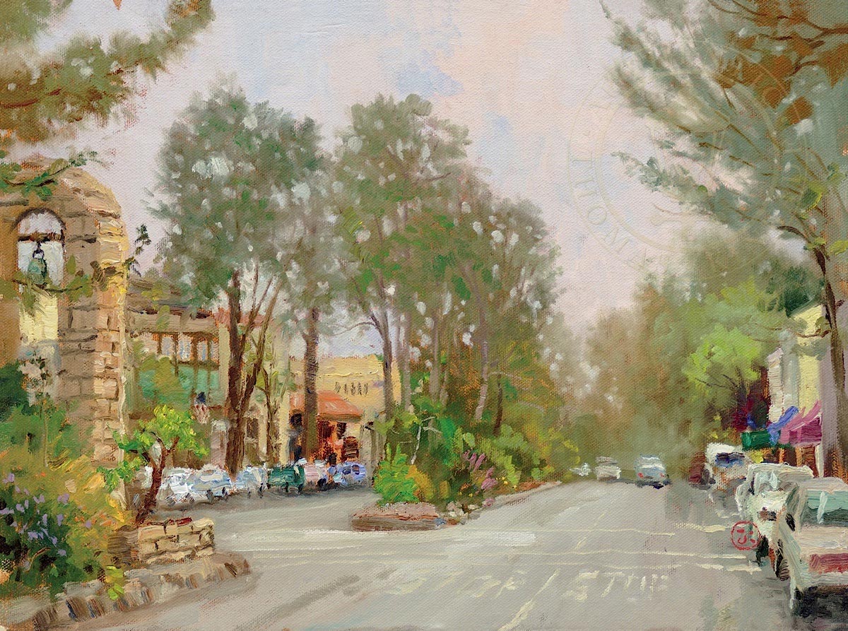 thomas kinkade carmel ocean avenue ii