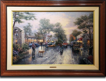 thomas kinkade carmel sunset on ocean avenue