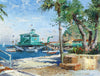 thomas kinkade catalina rosies on the pier