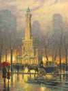 thomas kinkade chicago winter at the water tower