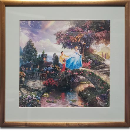 thomas kinkade cinderella wishes upon a dream