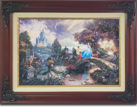 thomas kinkade cinderella wishes upon a dream