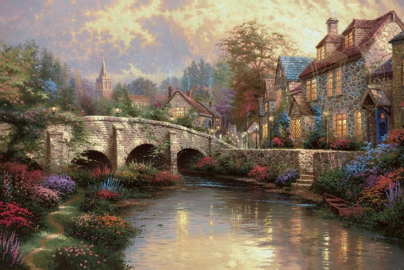 thomas kinkade cobblestone brooke