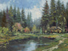 thomas kinkade cottage in the pines