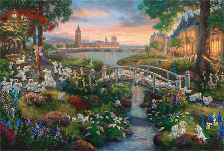 thomas kinkade disney 101 dalmatians