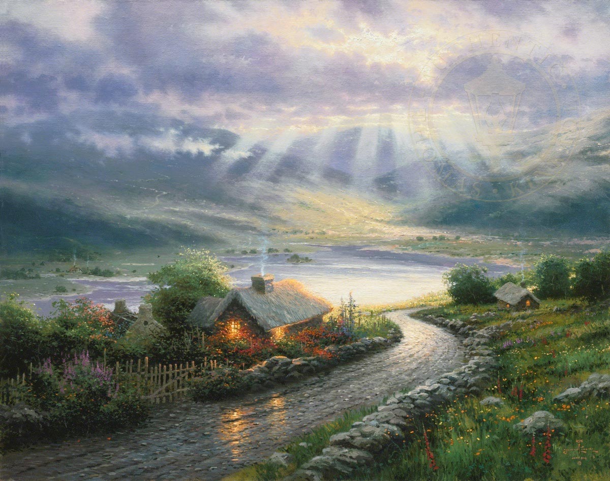 thomas kinkade emerald isle cottage