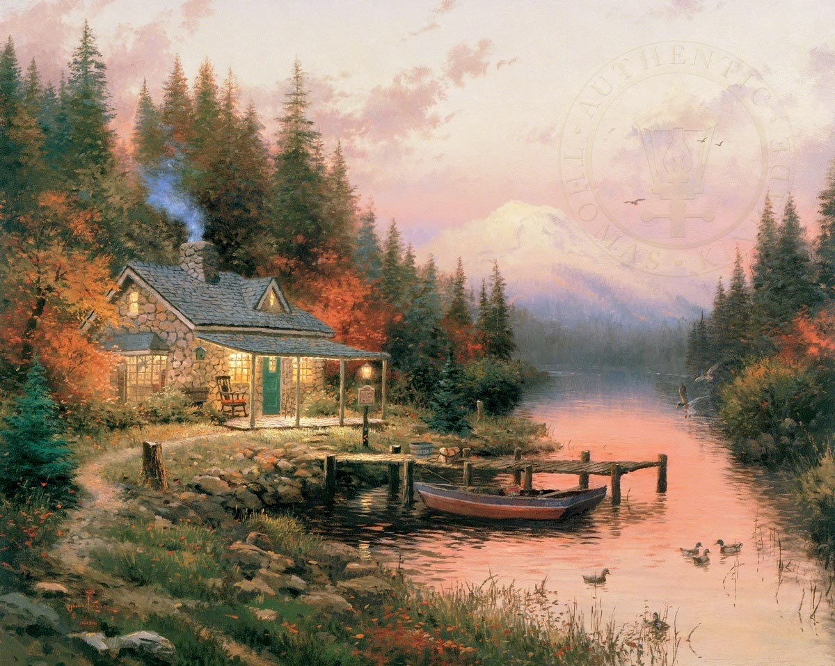 thomas kinkade end of a perfect day