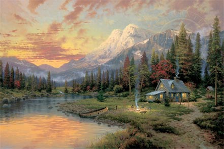 thomas kinkade evening majesty