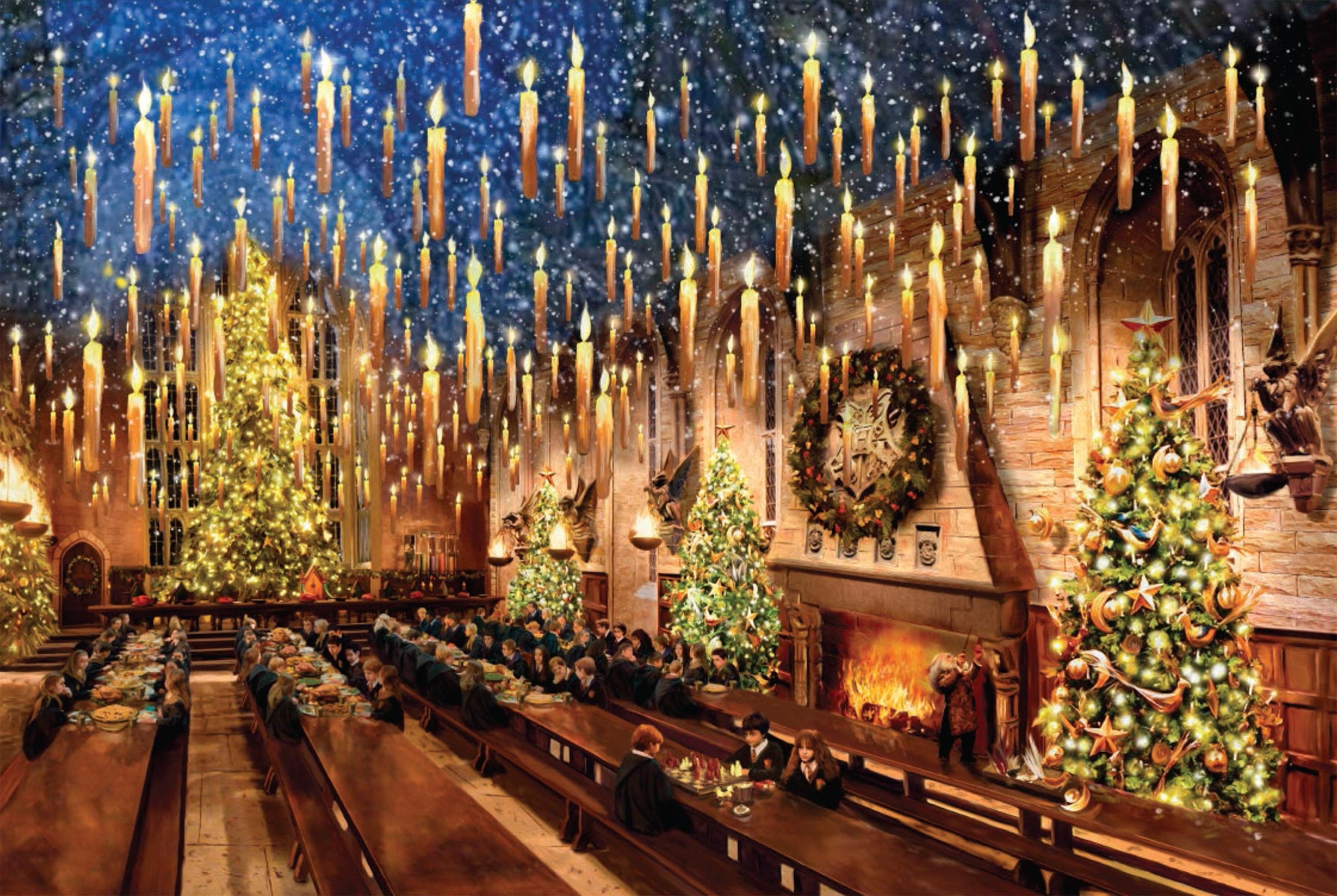 thomas kinkade harry potter great hall