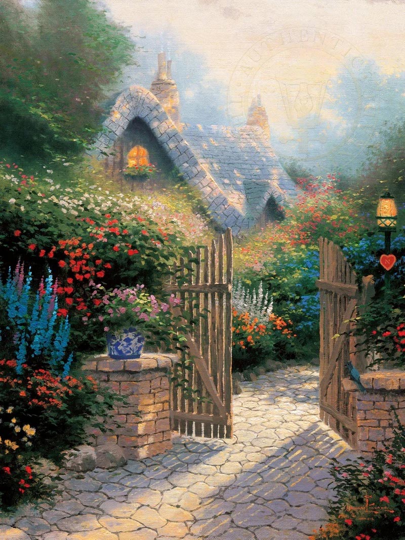 thomas kinkade hidden cottage ii