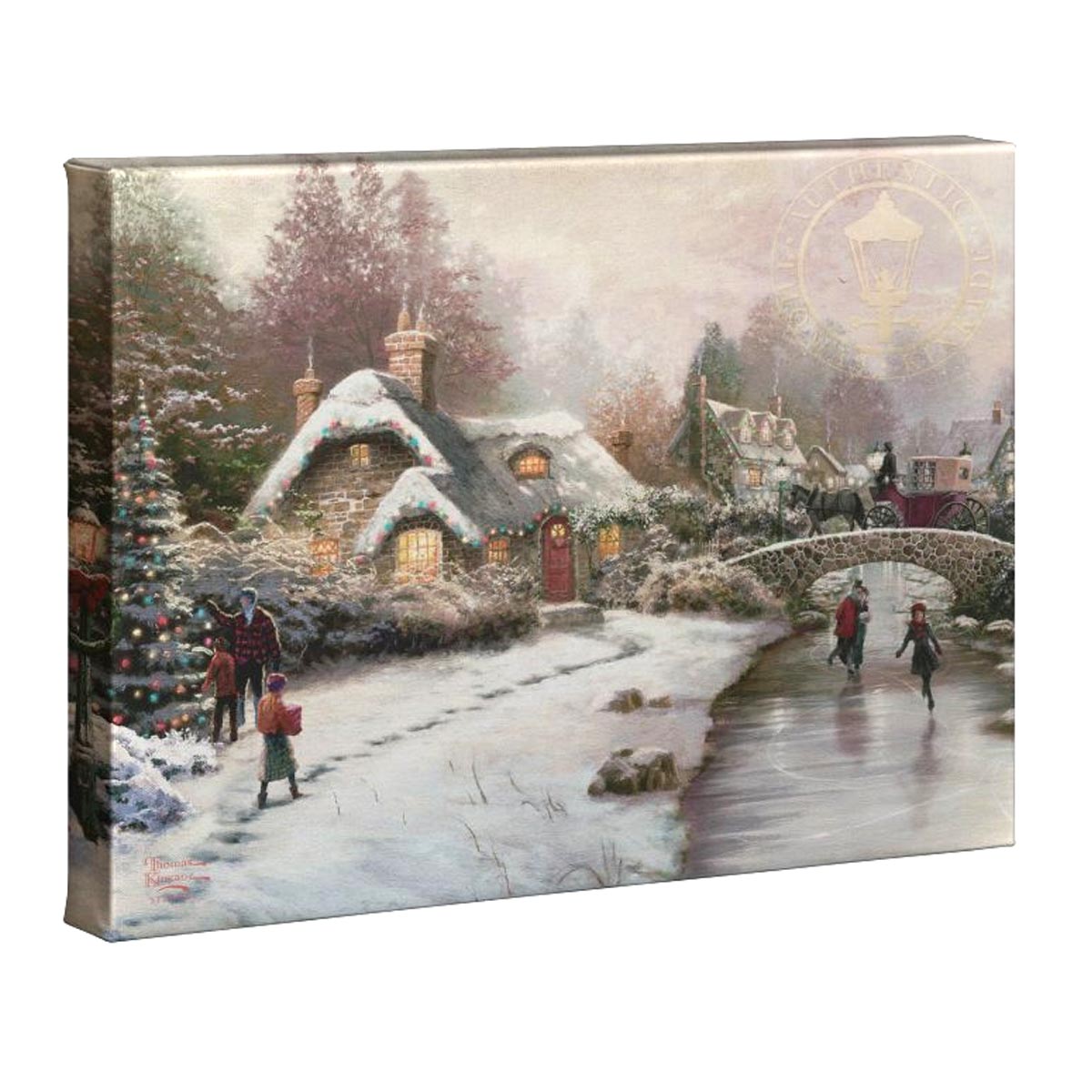thomas kinkade holiday at everette's cottage