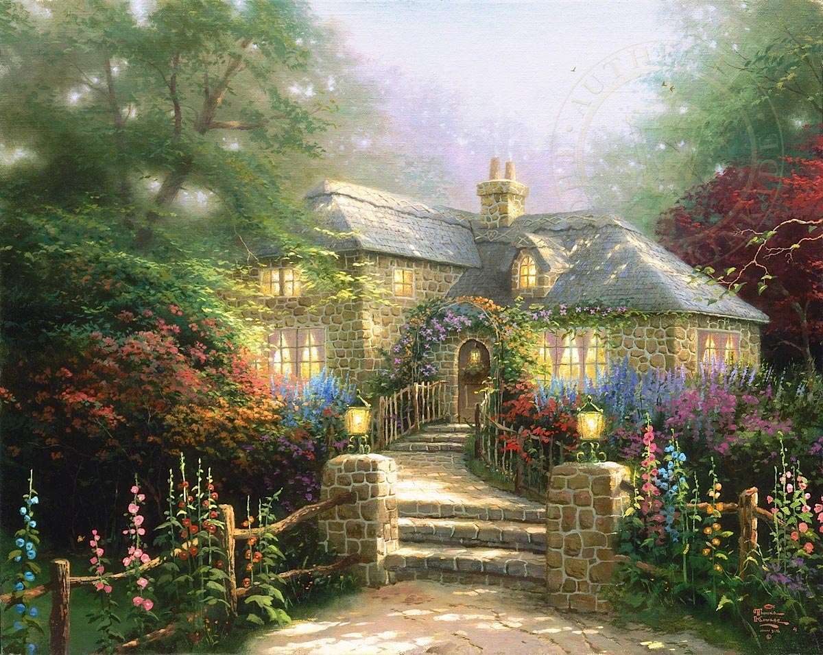 thomas kinkade hollyhock house