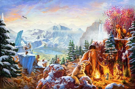 thomas kinkade ice age