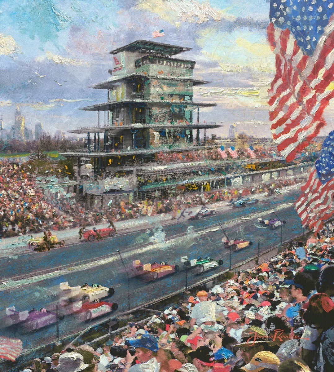 thomas kinkade indianapolis motor speedway study