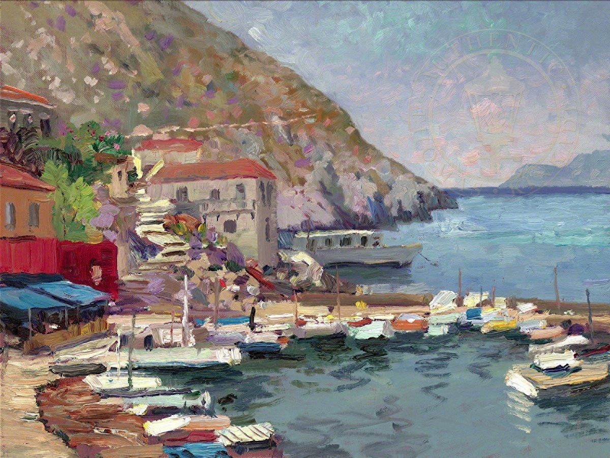 thomas kinkade island afternoon greece