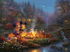 thomas kinkade mickey and minnie sweetheart campfire