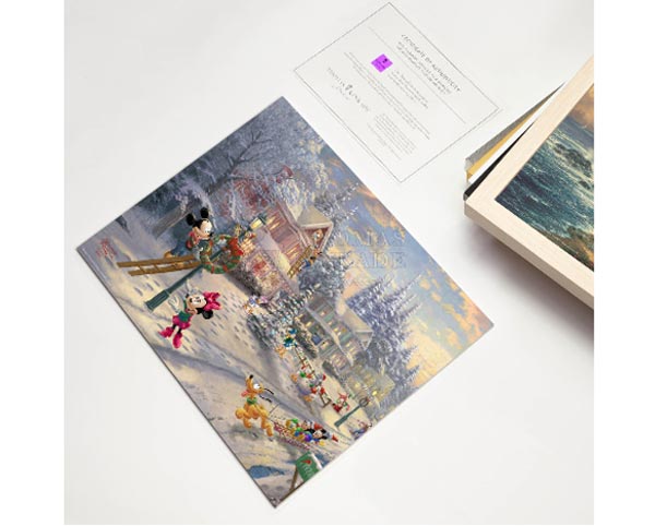 thomas kinkade mickey's victorian christmas