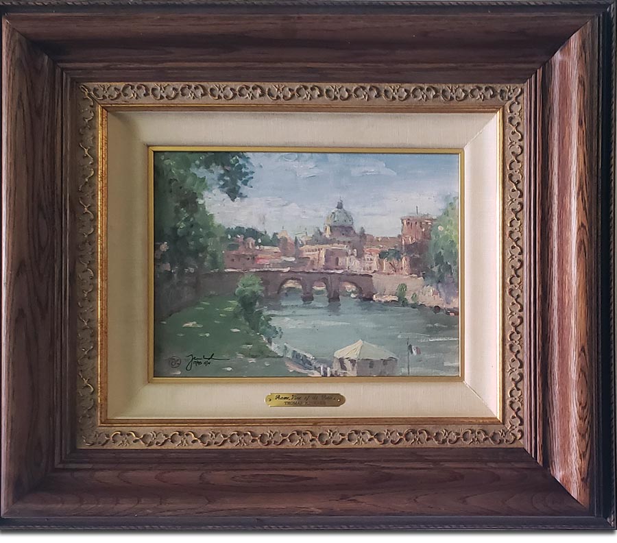 thomas kinkade rome view of st peters