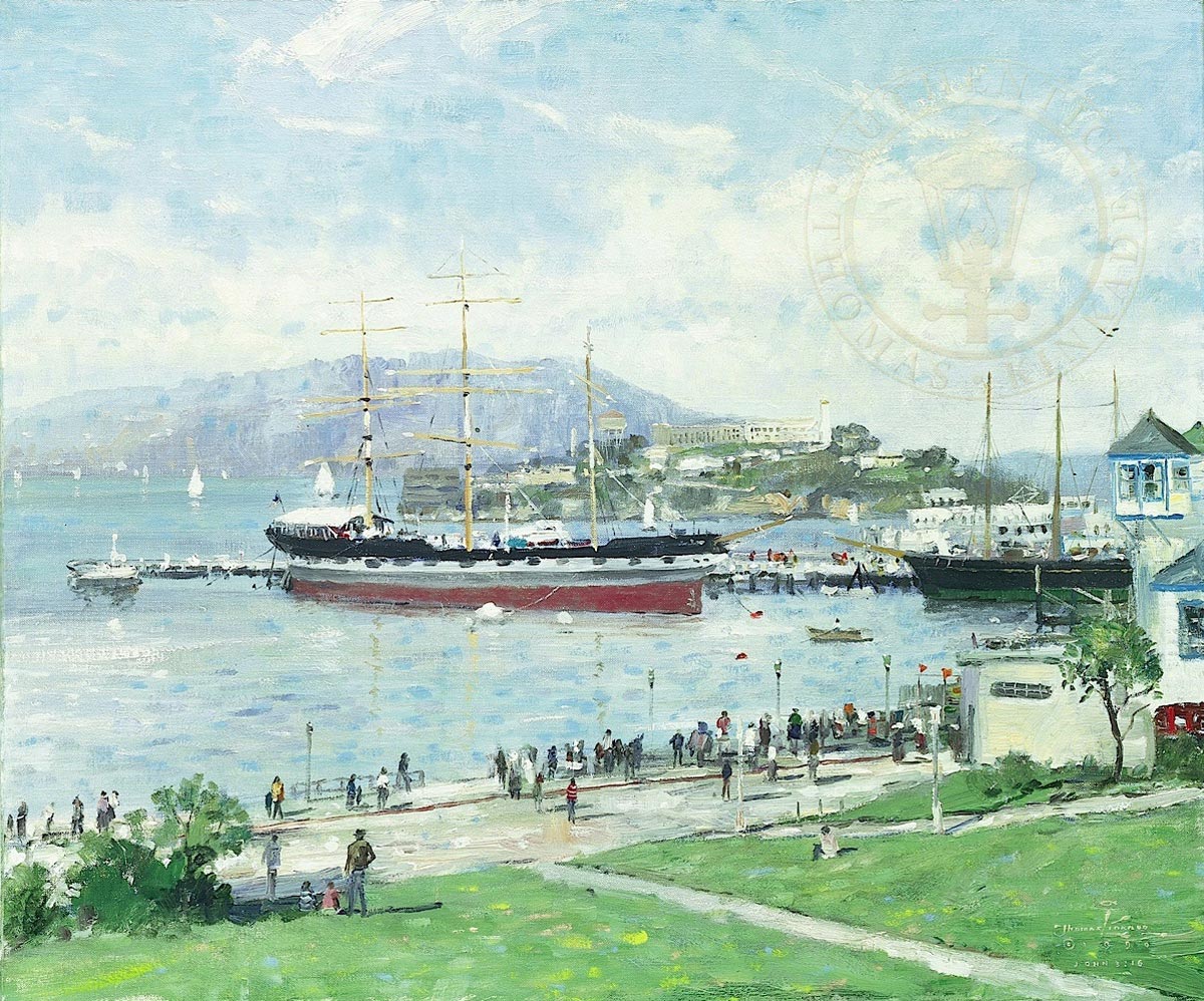 thomas kinkade san franciso alcatraz