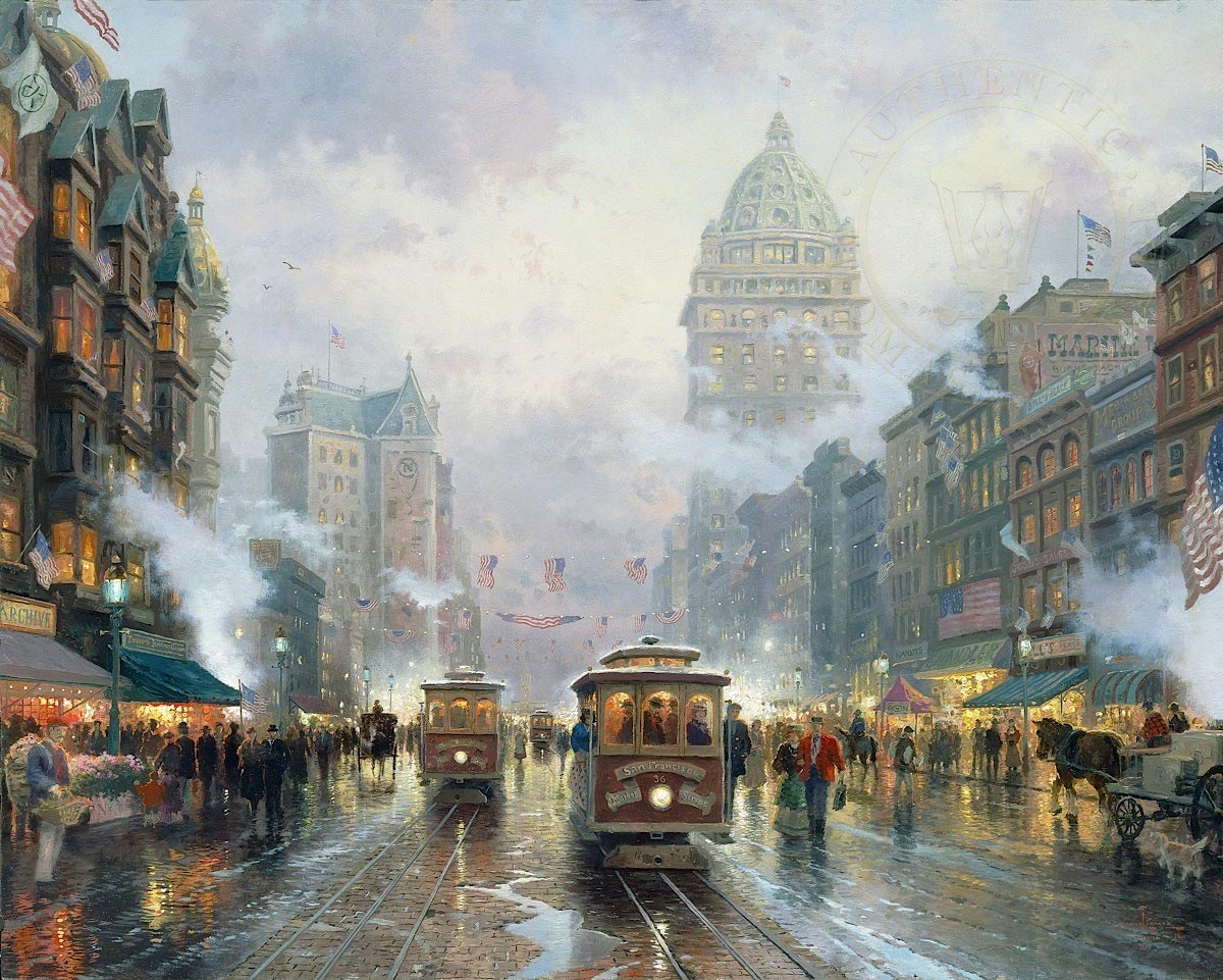 thomas kinkade san francisco market street
