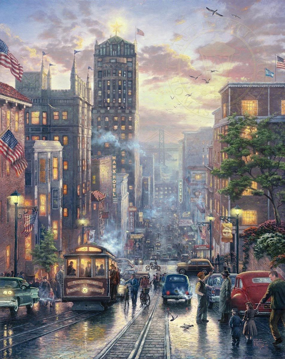 thomas kinkade san francisco powell street