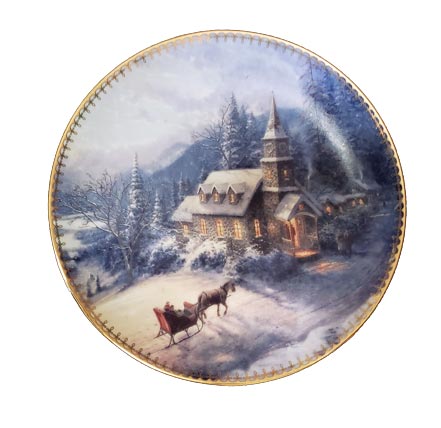 thomas kinkade sunday evening sleigh ride