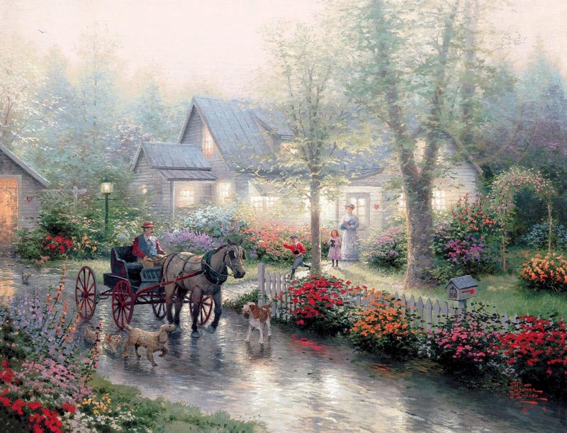 thomas kinkade sunday outing