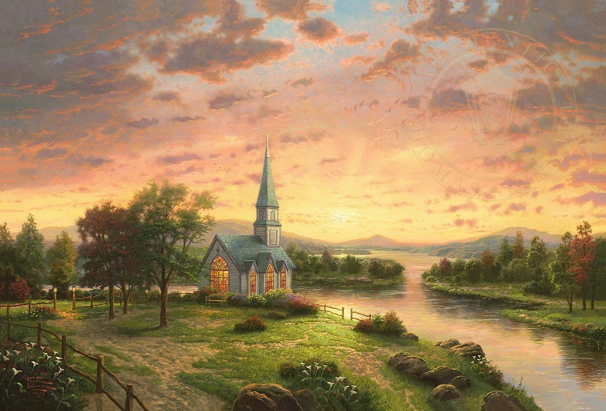 thomas kinkade sunrise chapel