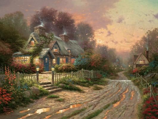 thomas kinkade teacup cottage