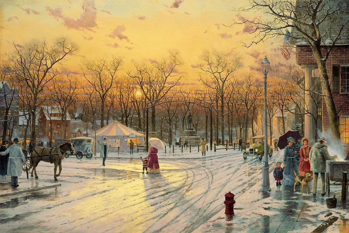 thomas kinkade town square