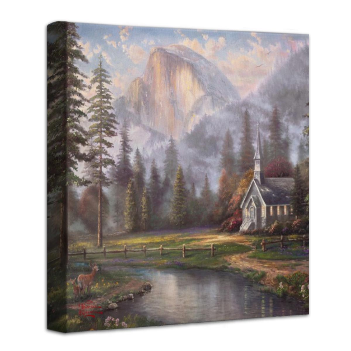 Valley Chapel – 14″ x 14″ Gallery Wrapped Canvas