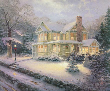 thomas kinkade victorian christmas iii