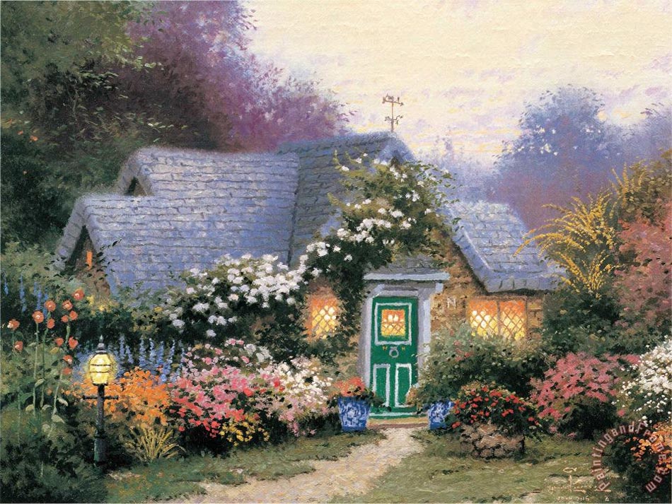 thomas kinkade weathervane hutch