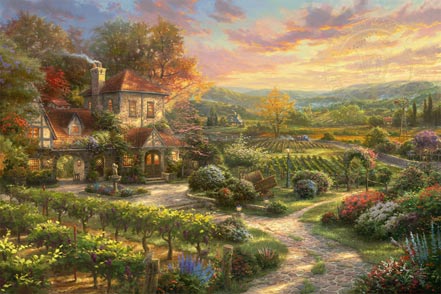 thomas kinkade wine country living