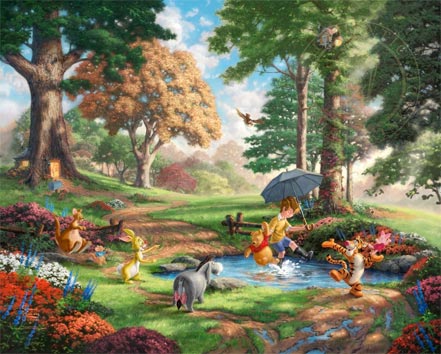 thomas kinkade winnie the pooh i
