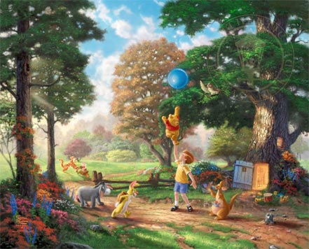 thomas kinkade winnie the pooh ii