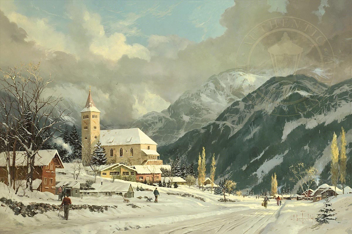 thomas kinkade winter chapel