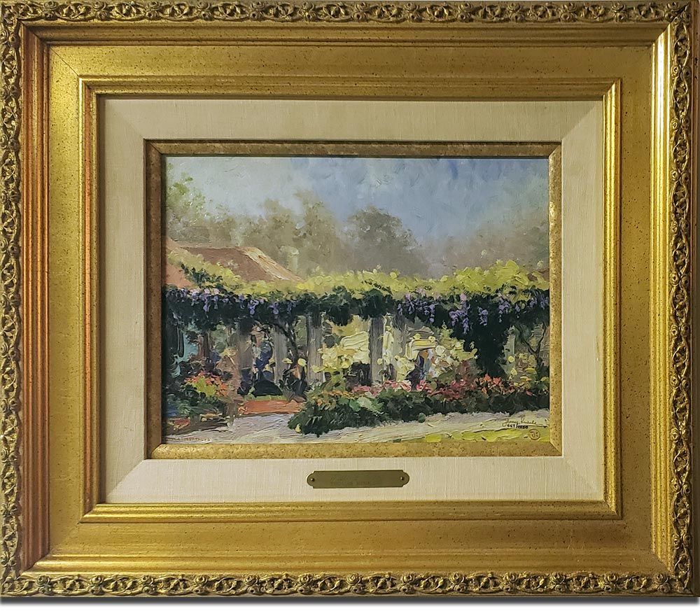 thomas kinkade wisteria arbor