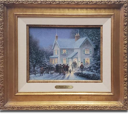 thomas kinkade evening carolers