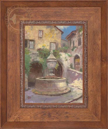 Tuscan Village Fountain, by Thomas Kinkade