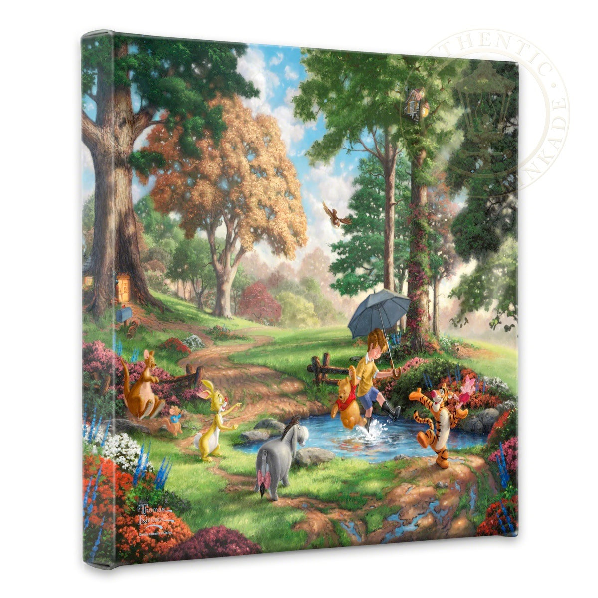 Winnie the Pooh II - 14&#34; x 14&#34; Gallery Wrapped Canvas