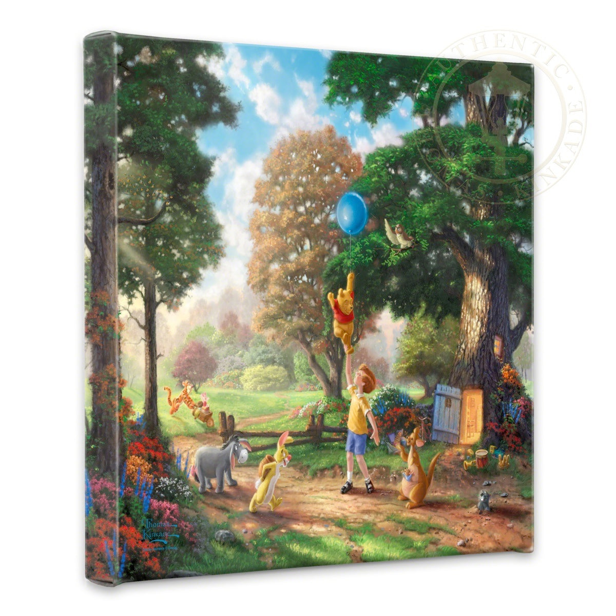Winnie the Pooh I - 14" x 14" Gallery Wrapped Canvas